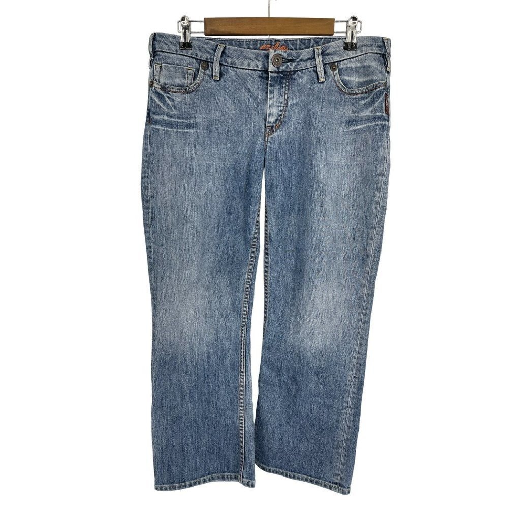 Silver Jeans Laura Cropped Tapered Stretch Denim Capris  Women's Size 31